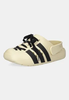 adidas papuci Adilette Clog 2.0 culoarea bej, JR4026 imagine