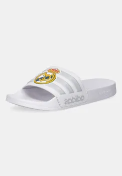 adidas papuci Adilette Shower Real Madrid culoarea alb, JS4863 imagine