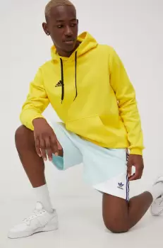 adidas Performance bluza barbati, culoarea galben, cu imprimeu imagine
