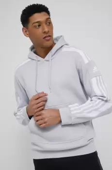 adidas Performance bluza barbati, culoarea gri, neted imagine