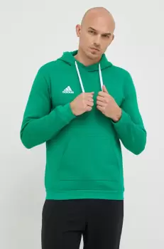 adidas Performance bluza barbati, culoarea verde, neted imagine