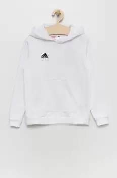 adidas Performance bluza copii culoarea alb, neted imagine