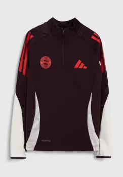 adidas Performance bluza copii FCB TR TOPY culoarea bordo, cu imprimeu, IS9930 imagine
