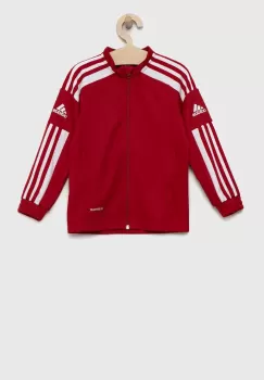 adidas Performance bluza copii Sq21 Tr Jkt Y culoarea rosu, cu imprimeu imagine