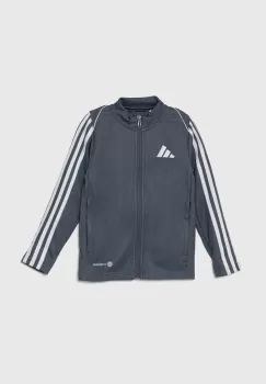 adidas Performance bluza copii TIRO23L TRKTY culoarea gri, cu imprimeu, HS3523 imagine