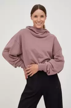adidas Performance bluza femei, culoarea roz, neted imagine