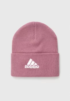 adidas Performance caciula culoarea roz, din tricot gros imagine