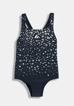 adidas Performance costum de baie dintr-o bucata pentru copii culoarea albastru marin, JM8230 imagine