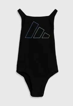adidas Performance costum de baie dintr-o bucata pentru copii culoarea negru imagine