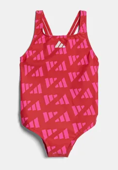 adidas Performance costum de baie dintr-o bucata pentru copii culoarea rosu, JG6050 imagine