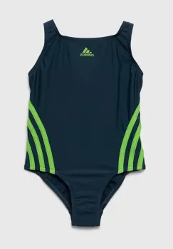 adidas Performance costum de baie dintr-o bucata pentru copii culoarea verde imagine