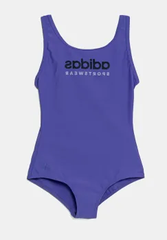 adidas Performance costum de baie dintr-o bucata pentru copii culoarea violet, JH1035 imagine