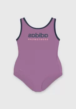 adidas Performance costum de baie dintr-o bucata pentru copii SPW UBSUITIDS culoarea violet, IT2717 imagine