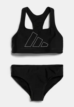 adidas Performance costum de baie pentru copii din doua piese culoarea negru, JJ0433 imagine