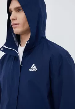 adidas Performance geaca barbati, culoarea albastru marin, de tranzitie imagine