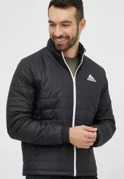 Adidas Performance geaca barbati, culoarea negru, de tranzitie imagine