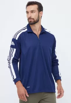 adidas Performance hanorac de antrenament culoarea albastru marin, cu imprimeu imagine