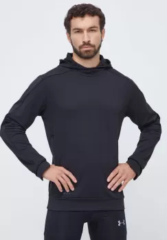 adidas Performance hanorac de antrenament culoarea negru, cu gluga, cu imprimeu imagine