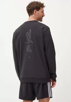 adidas Performance hanorac de antrenament culoarea negru, cu imprimeu, JF4238 imagine