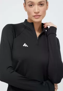 adidas Performance hanorac de antrenament culoarea negru, neted imagine