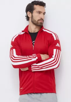 adidas Performance hanorac de antrenament culoarea rosu, cu imprimeu imagine