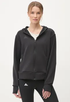 adidas Performance hanorac de antrenament Designed for Training culoarea negru, cu gluga, neted, JP2654 imagine