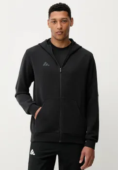 adidas Performance hanorac de antrenament Designed for Training culoarea negru, cu gluga, uni, IY1131 imagine