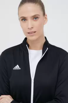 adidas Performance hanorac de antrenament Entrada 22 femei, culoarea negru, neted imagine