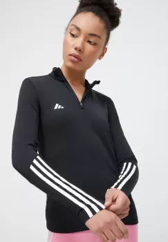 adidas Performance hanorac de antrenament Hyperglam culoarea negru, cu imprimeu imagine