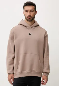 adidas Performance hanorac de antrenament POWER culoarea maro, cu gluga, uni, JZ6250 imagine