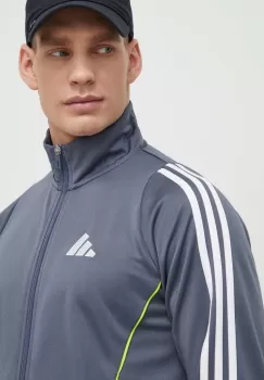 adidas Performance hanorac de antrenament Tiro 24 culoarea gri, modelator imagine
