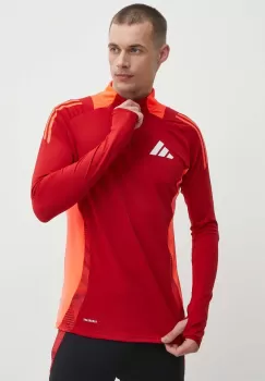 adidas Performance hanorac de antrenament Tiro 24 culoarea rosu, modelator, IS1644 imagine