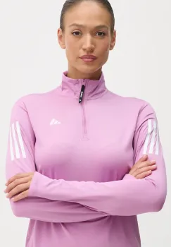 adidas Performance hanorac de jogging Own The Run culoarea violet, cu imprimeu, IV5510 imagine