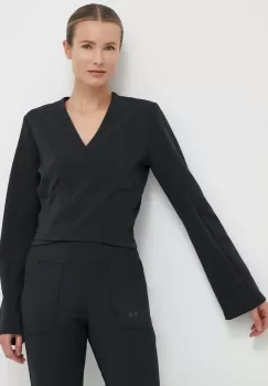adidas Performance hanorac yoga JOGA culoarea negru, neted, IP1255 imagine