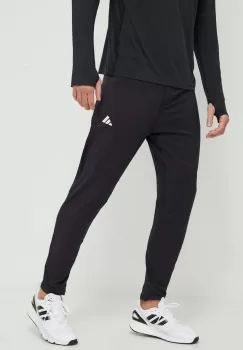 adidas Performance pantaloni de alergare Own the Run culoarea negru, cu imprimeu imagine