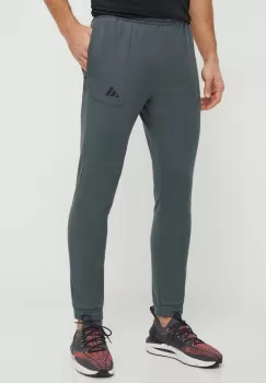 adidas Performance pantaloni de antrenament culoarea verde, neted imagine