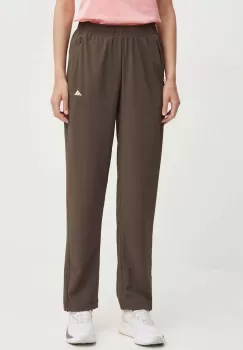 adidas Performance pantaloni de antrenament culoarea verde, neted, IT0675 imagine