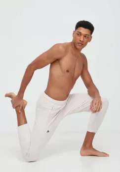 adidas Performance pantaloni de antrenament Design for Training culoarea roz, neted imagine