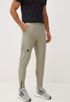 adidas Performance pantaloni de antrenament Designed for Training culoarea verde, neted, JE6691 imagine