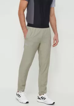 adidas Performance pantaloni de antrenament Gym+ culoarea verde, neted imagine