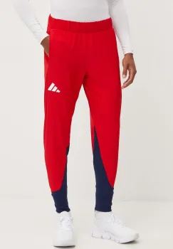 adidas Performance pantaloni de antrenament Olympic culoarea rosu, modelator, JF6673 imagine