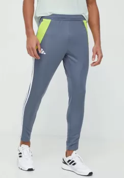 adidas Performance pantaloni de antrenament Tiro 24 culoarea gri, modelator imagine