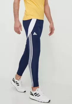 adidas Performance pantaloni de antrenament Tiro24 culoarea albastru marin, cu imprimeu, IR9344 imagine