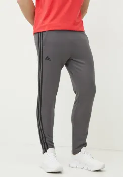 adidas Performance pantaloni de antrenament Train Essentials culoarea gri, cu imprimeu, JF8750 imagine