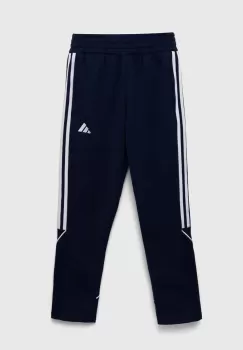 adidas Performance pantaloni de trening pentru copii TIRO23L SW PNTY culoarea albastru marin, cu imprimeu imagine