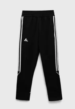 adidas Performance pantaloni de trening pentru copii TIRO23L SW PNTY culoarea negru, cu imprimeu imagine