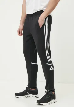 adidas Performance pantaloni de trening Squad 25 culoarea negru, cu imprimeu, JE2765 imagine