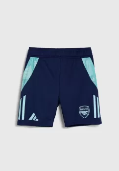 adidas Performance pantaloni scurti copii AFC TR SHO culoarea albastru marin, cu imprimeu, talie reglabila, IT2200 imagine