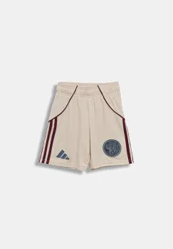 adidas Performance pantaloni scurti copii AJAX culoarea bej, talie reglabila, JI9574 imagine