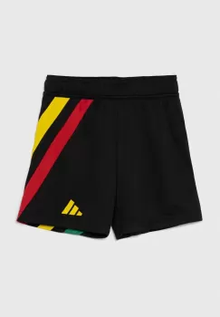 adidas Performance pantaloni scurti copii FORTORE23 SHO Y culoarea negru, modelator, talie reglabila, IK5728 imagine